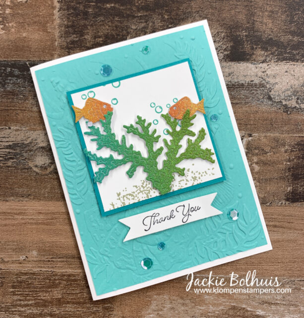 On-this-rainbow-glimmer-paper-I-die-cut-fish-and-seaweed-to-make-this-thank-you-card