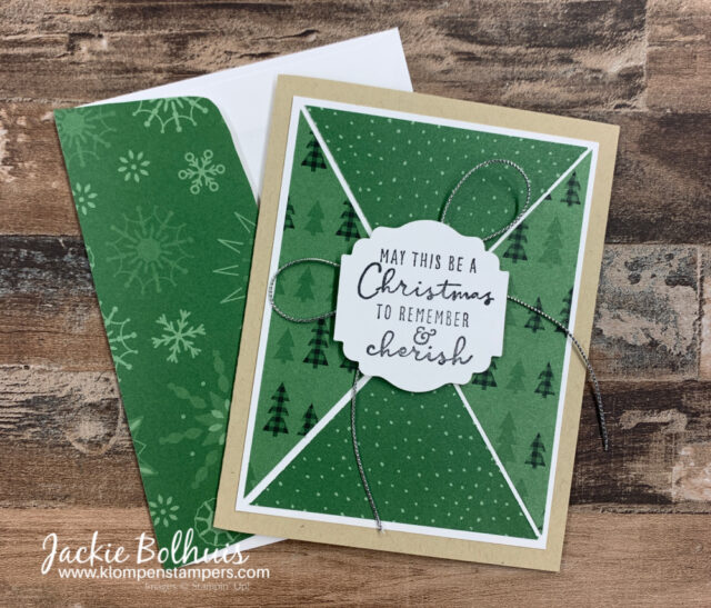 This-beautiful-Christmas-card-features-green-designer-series-paper