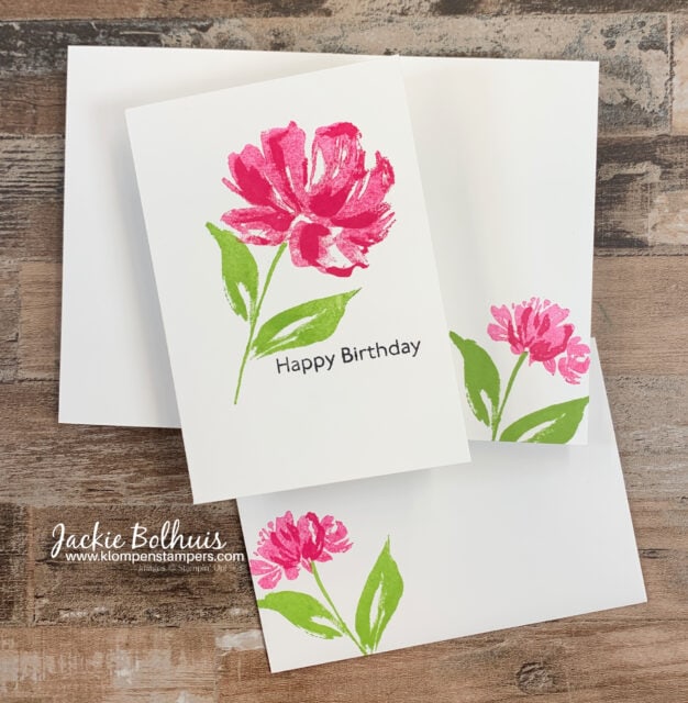 beginning-card-making-starts-with-stamped-flower-leaves-and-birthday-greeting
