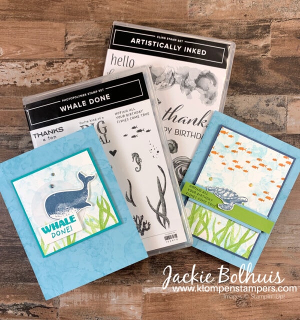 Simple-Handmade-Card-Designs-with-whale-and-sea-turtle