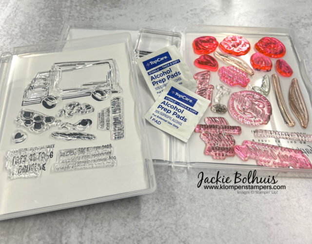 How to use photopolymer card making stamps to create cards
