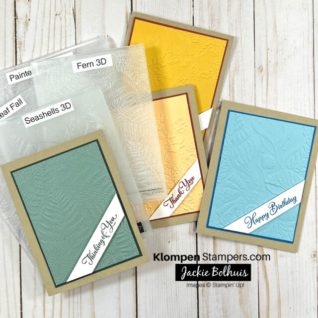 Embossing-folder-card-ideas