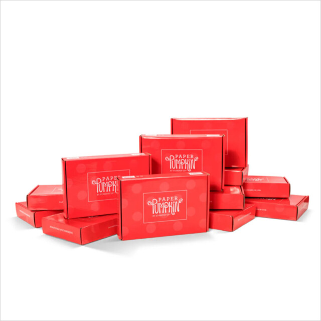 Paper pumpkin card making subscription boxes surprise monthly card kits.
