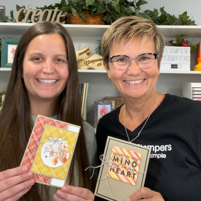 Jackie-Bolhuis-and-daughter-Jesi-holding-greeting-cards-they-made