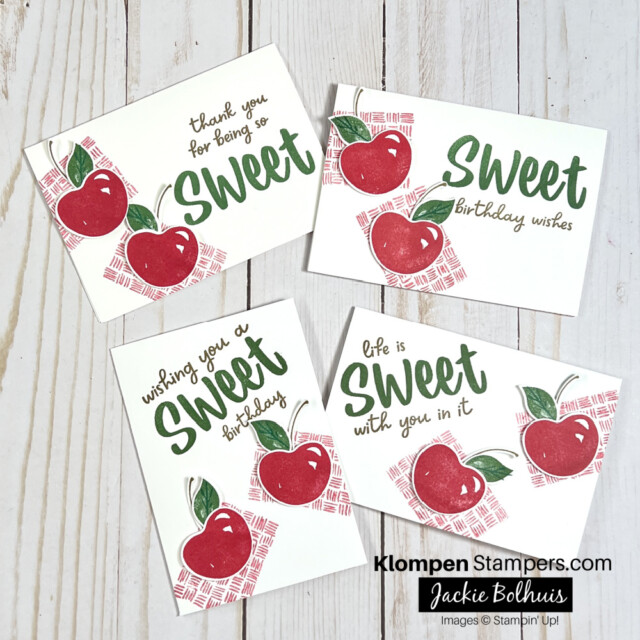 Hand-stamped-simple-note-cards-with-Stampin'-Up!-Sweetest-Cherries-bundle
