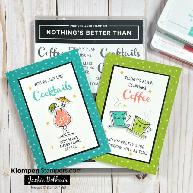 nothings better than stamp set from stampin up makes adorable notecards to send to friends