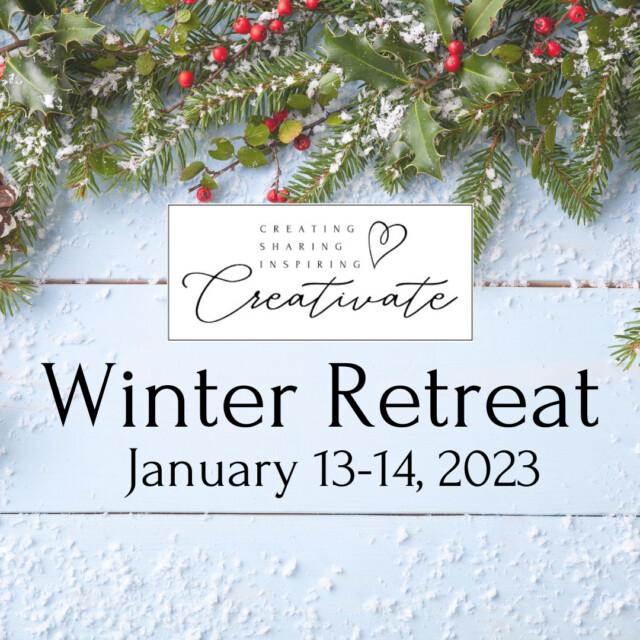 Learn card making ideas during the winter creativate card making and stamping retreat