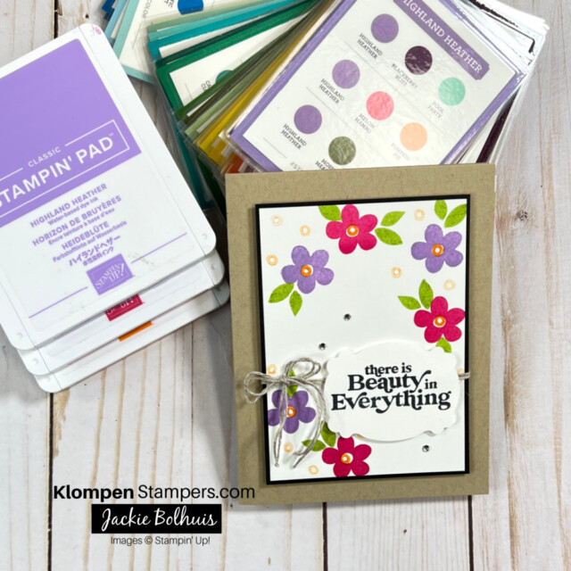 learn how to use a card making idea and change it to your own idea by using different colors