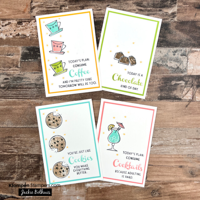 additional cards made using the nothings better than stamp set