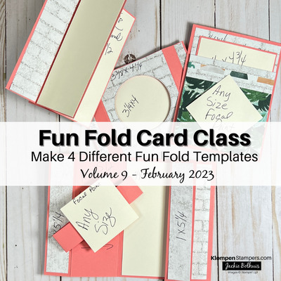 learn how to make templates to create easy fun fold cards using the forever fern stamp set