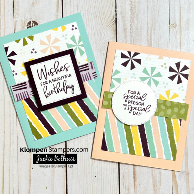 double one sheet wonder cards made using the cutting template