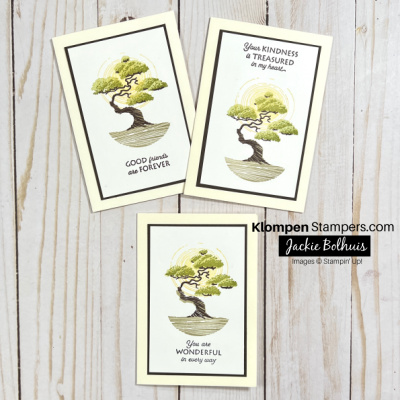 quick and easy note cards using treasured kindness stamp set