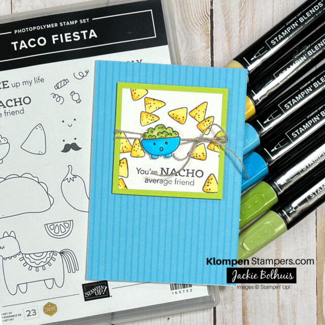 You're Nacho Average friend is a perfect punny saying for a note card
