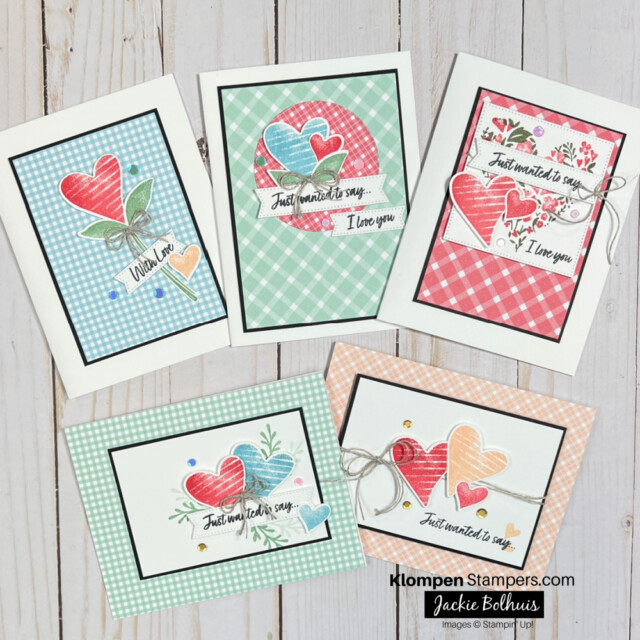 handmade valentine day cards for beginner stampers and card makers using country bouquet stamp set from stampin' up