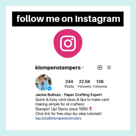 follow me on instagram for more card making ideas