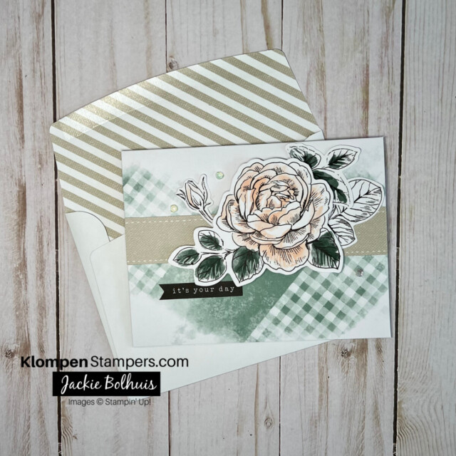 feminine birthday card with a flower and sentiment that says "it's your day"
