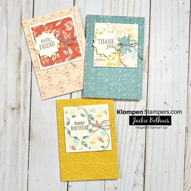 notecard design layout using Designer Series Paper