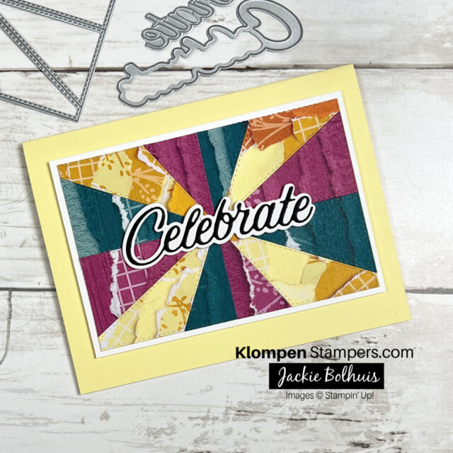 Card making with die cuts, a handmade celebration card that doesn't include any stamping.