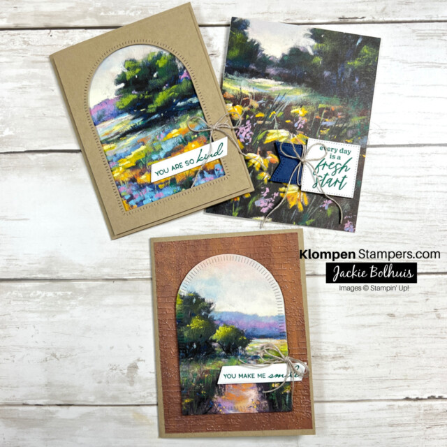 the preview of the new online exclusives stampin' up! productMeandering Meadow DSP