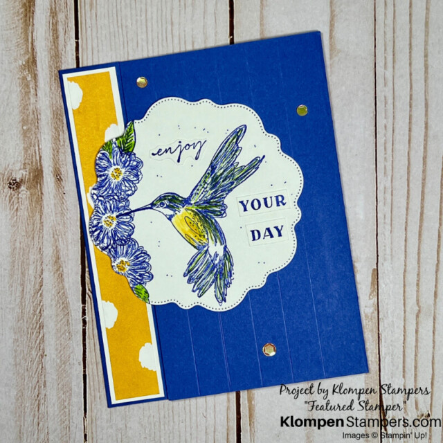 A unique fun fold card designed with the Stampin' Up! stamp set Thoughtful Expressions.
