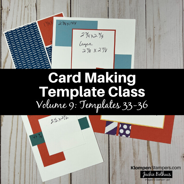 The four card templates from volume 9 of the card making templates series.