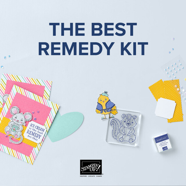 Promotional graphic for the Stampin' Up! The Best Remedy Kit.