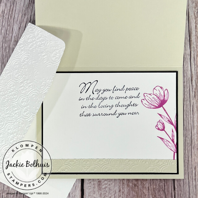 Coordinating inside of card and envelope for card idea #3.
