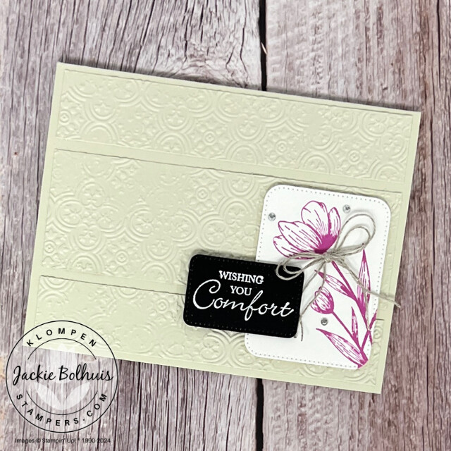 Card idea #3 designed with the Stampin' Up! Spotlight on Nature Bundle and the color Petunia Pop.
