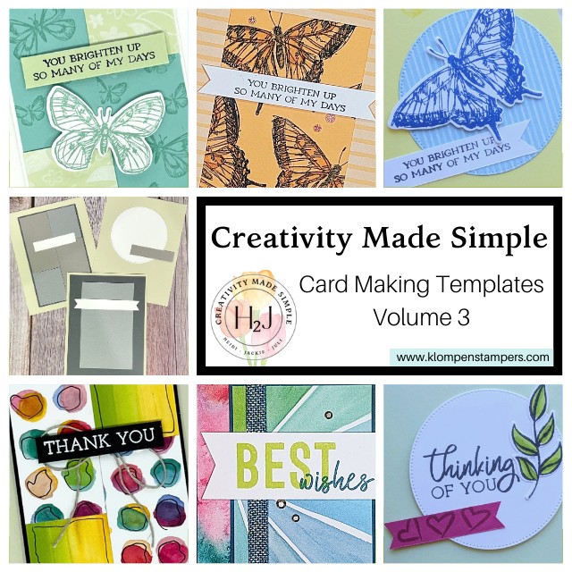 Promotional graphic for the Creativity Made Simple Volume 3 written tutorial. Graphic has a close up image of each of the 12 cards in the tutorial.
