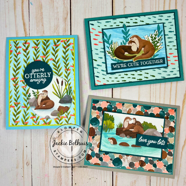Project ideas created with the Stampin' Up! Online Exclusive products Otterly Adorable.