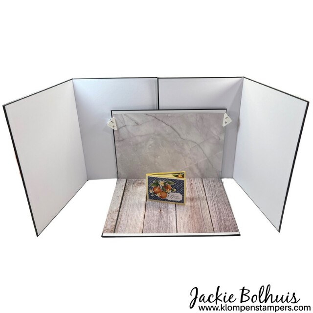 Craft room storage and organization recommendation: storage bins for cards and templates.