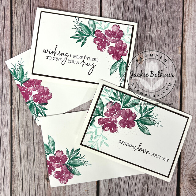 Two quick and easy card making ideas designed with the Stampin' Up! stamp set Regal Flora.