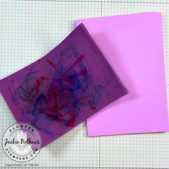 A well used Simply Shammy and and brand new Simply Shammy to show the differences for a lesson on how to clean your stamps taught in class 1 of the card making 101 series.