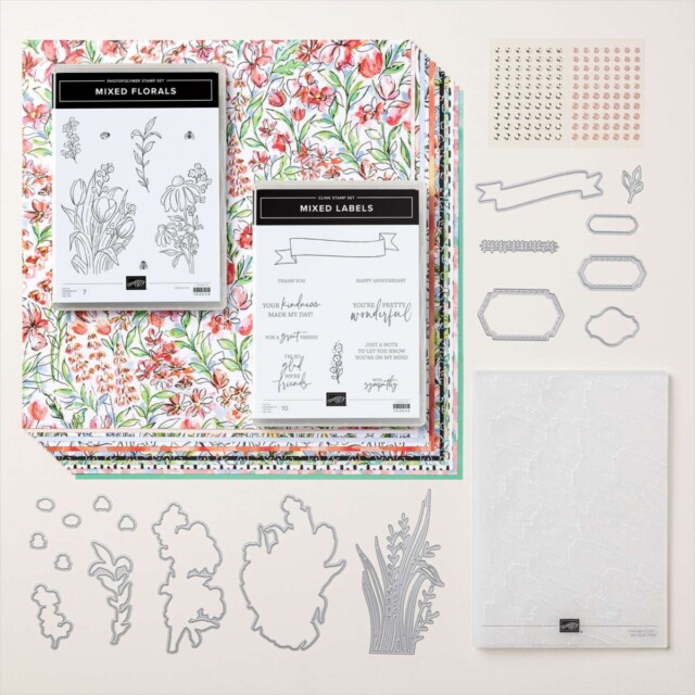 Stampin' Up! Online Exclusive products from the Mixed Media Florals Suite Collection.