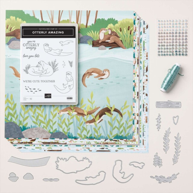 The Stampin' Up! online exclusive products from the Otterly Adorable Suite Collection.