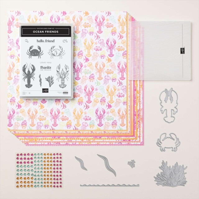 The products in the Friends of the Ocean Suite Collection in the new Stampin' Up! Spring mini Catalog.