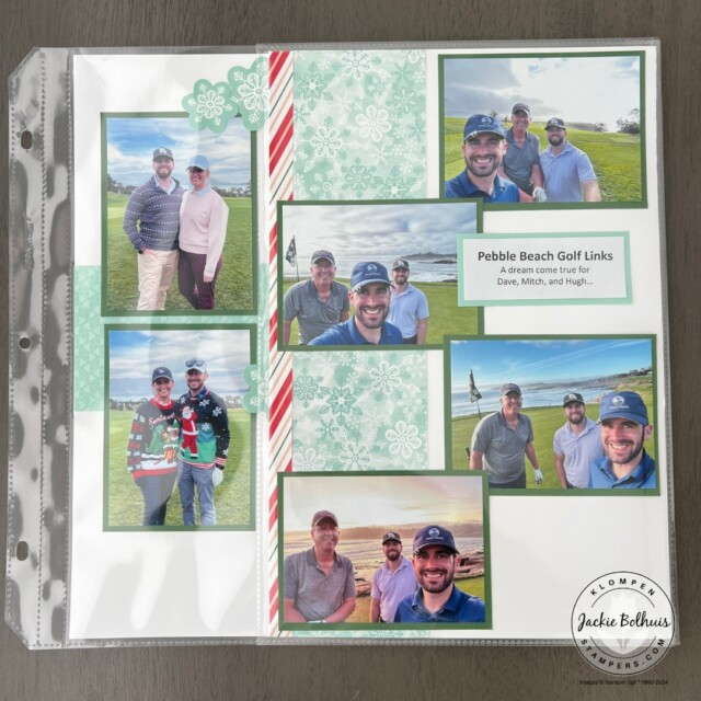 Scrapbooking flip flaps to show how to add more photos to your scrapbook.