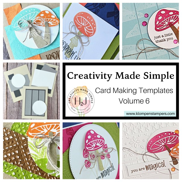 Creativity Made Simple, Volume 6, Card Making Tempalates cover photo for easy card making ideas.