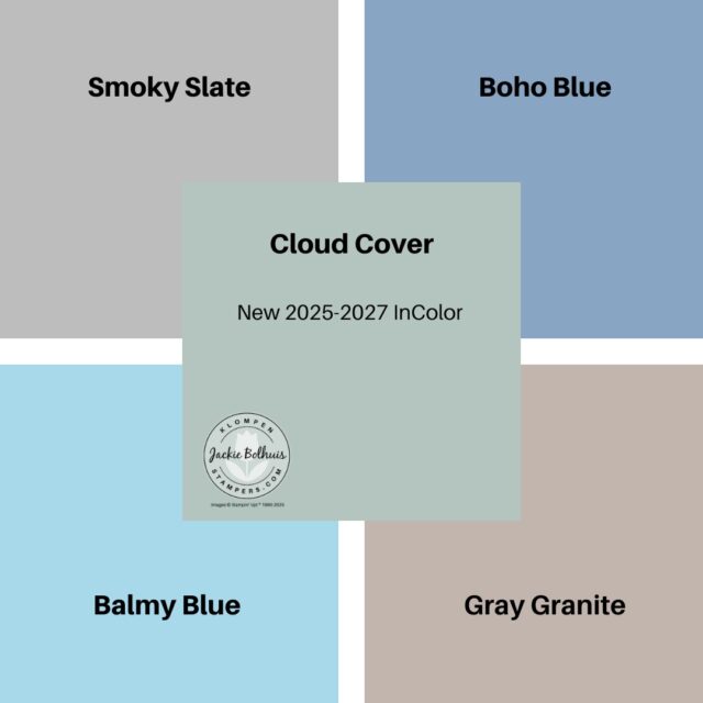 A color comparison for the new 2025 - 2027 In Color Cloud Cover.