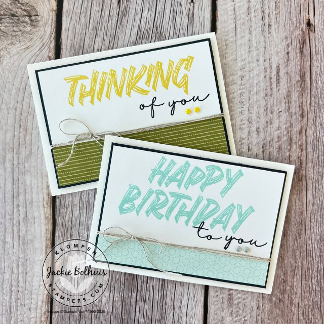 Two easy card ideas using the Stampin' Up! Floral Impressions Designer Series Paper.