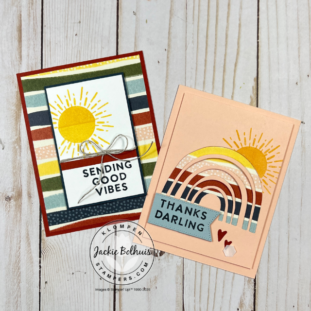 Warm and earthy handmade card inspired by boho style, created using the Boho Vibes collection from Stampin’ Up! for a relaxed, free-spirited look.