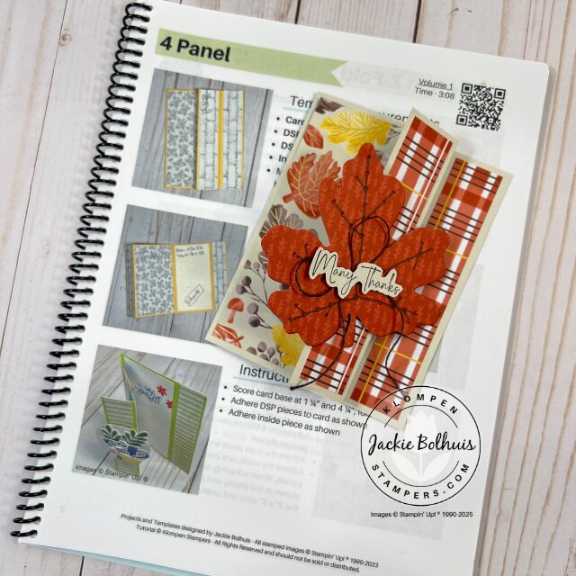 Image of the Fun Fold Template Book alongside a handmade fun fold card, showing how the book provides easy-to-follow designs for unique card making.