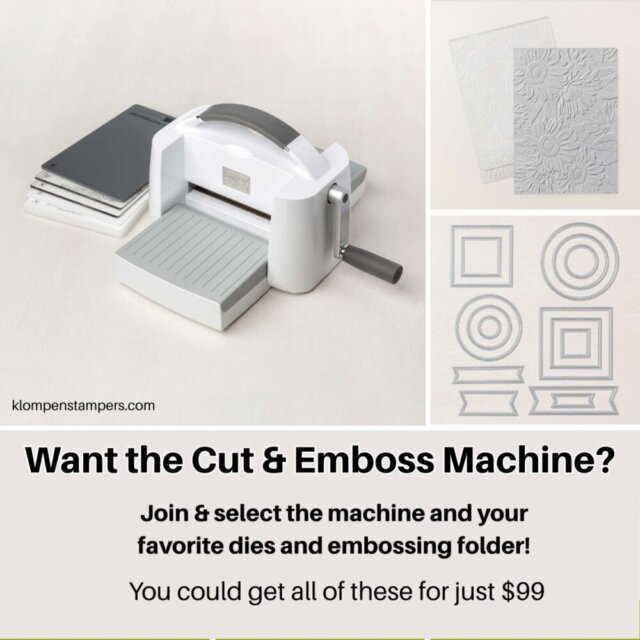 Stampin’ Up Cut & Emboss Machine included in Starter Kit October 2025 special