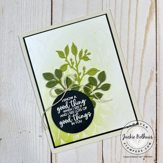 Bright and colorful card created with the emboss resist background technique, showing texture and depth using Irresistible DSP.