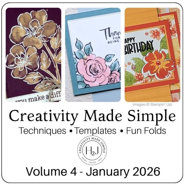 Creativity Made Simple Volume 4 features easy card-making templates designed to help you create quick, beautiful handmade cards with less stress and fewer supplies.
