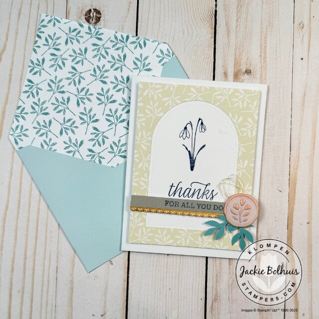 Second completed card design from the Everyday Beauty beginner card making kit