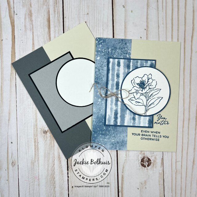 Finished handmade card using different colors alongside the simple card making template layout