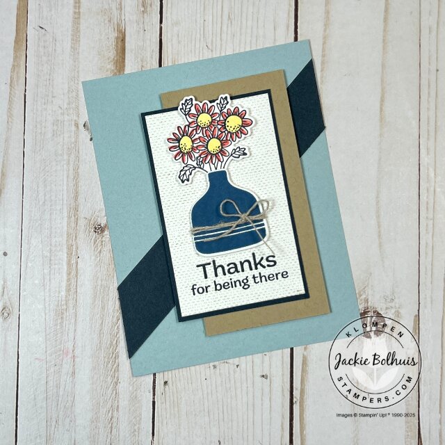 Pop-Up Petals card sample created using a different card-making template layout