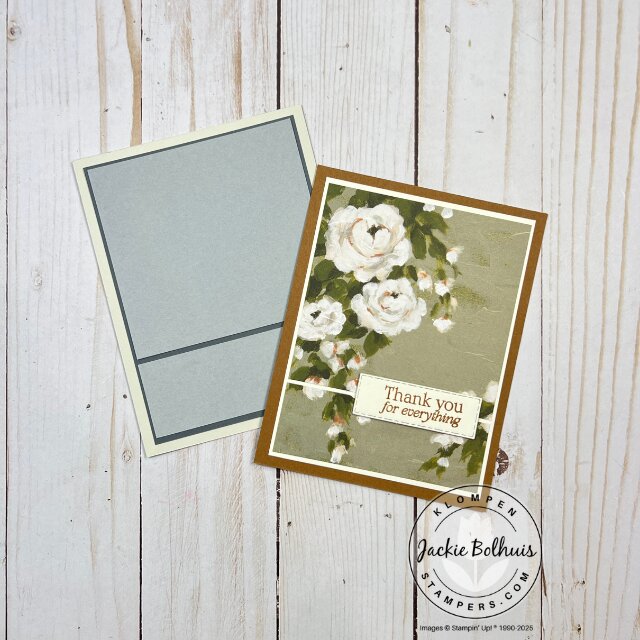 Card made with the same template design featuring a second DSP color combination