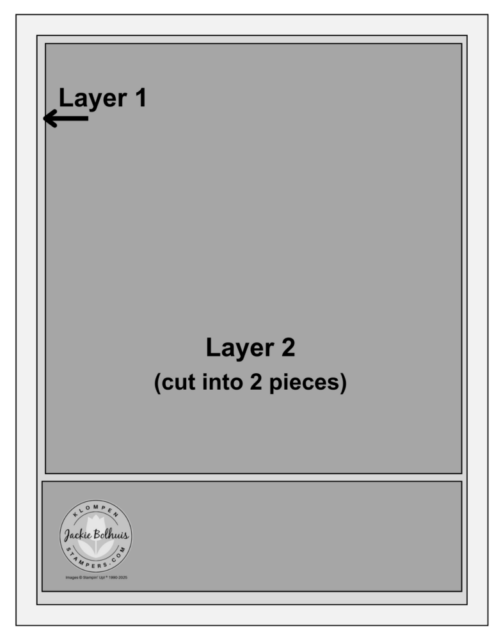 Card template displayed again showing the full easy card layout design